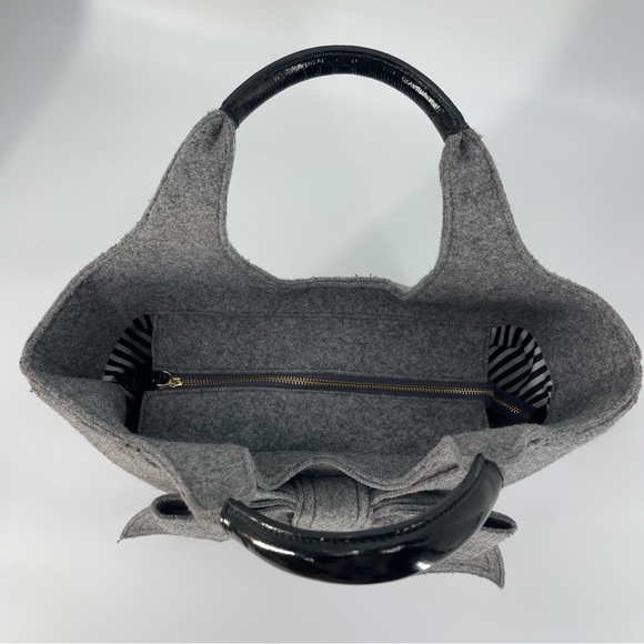 Kate Spade Lg Walker Park Tate Wool Bow Bag Romantic Coquette Luxury Feminine - Picture 7 of 15